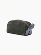 Boston Wash Bag Green Suede