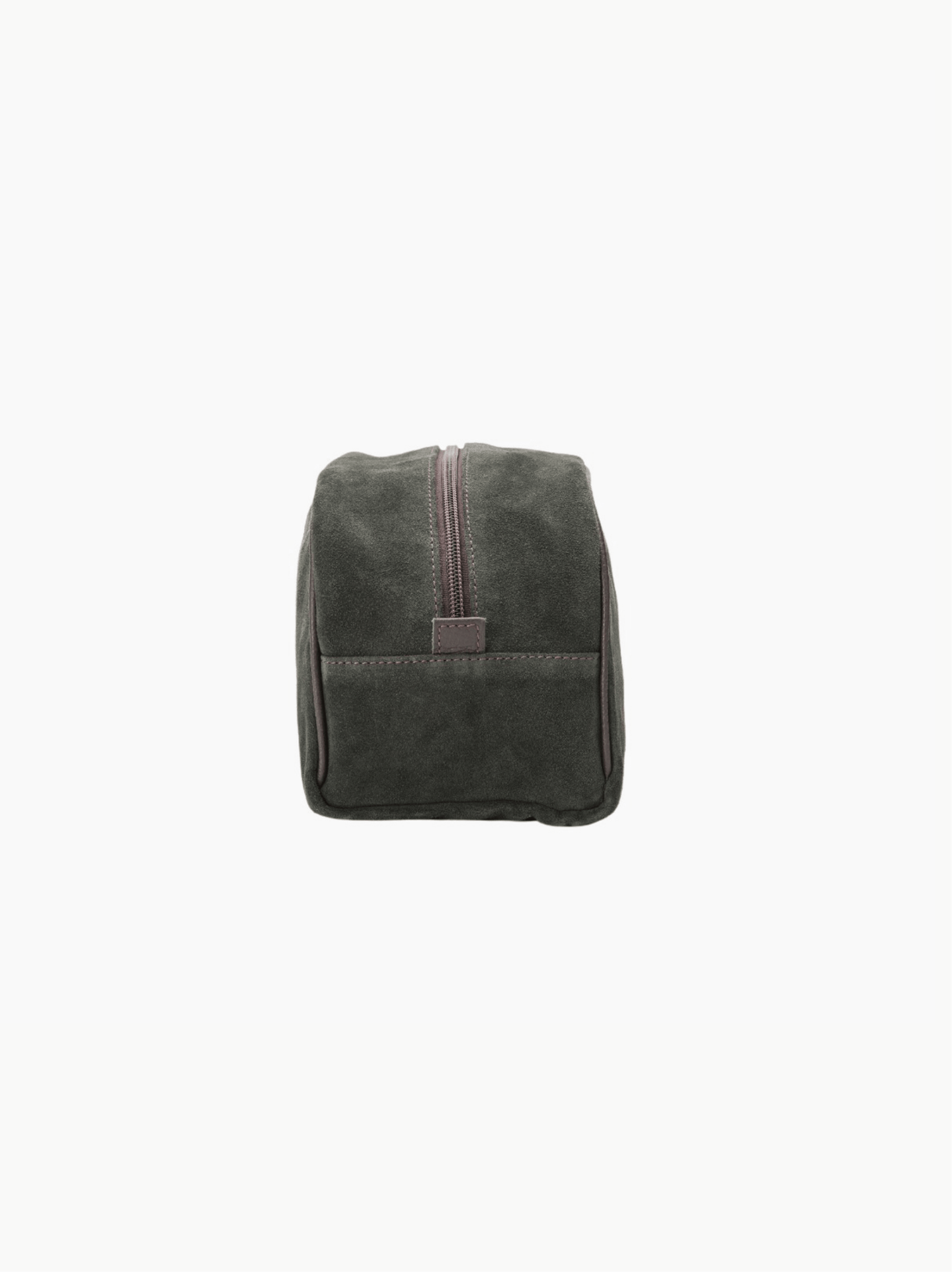 Boston Wash Bag Green Suede