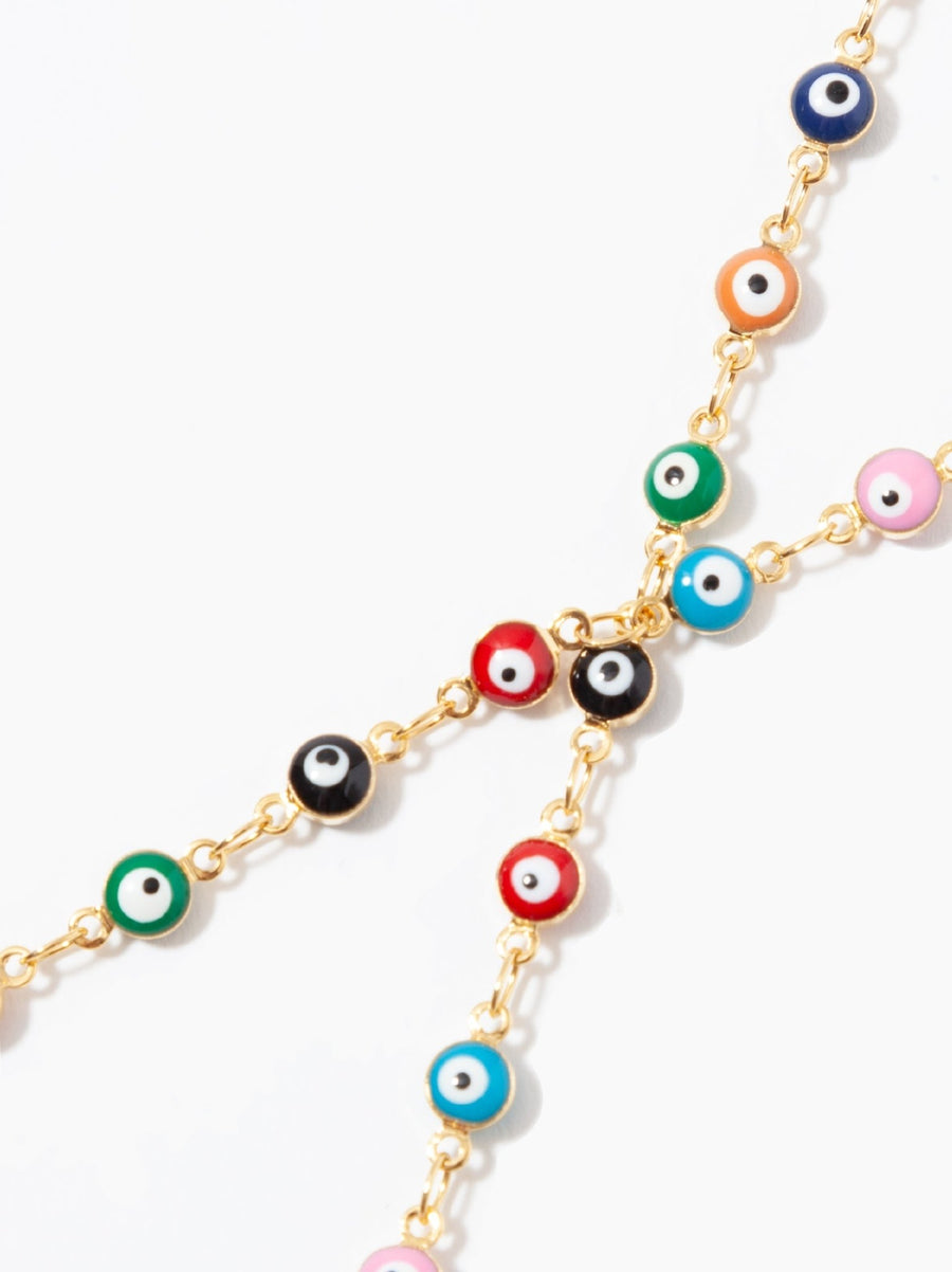 Bright Multi Evil Eye Sunglasses Chain