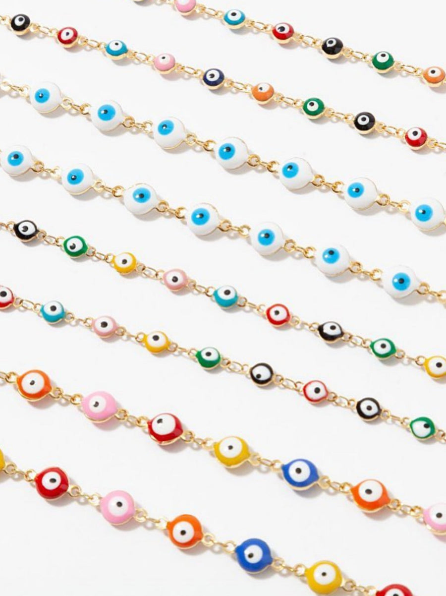 Bright Multi Evil Eye Sunglasses Chain