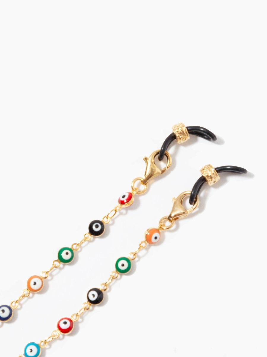 Bright Multi Evil Eye Sunglasses Chain