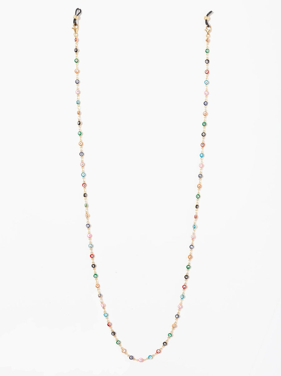 Bright Multi Evil Eye Sunglasses Chain