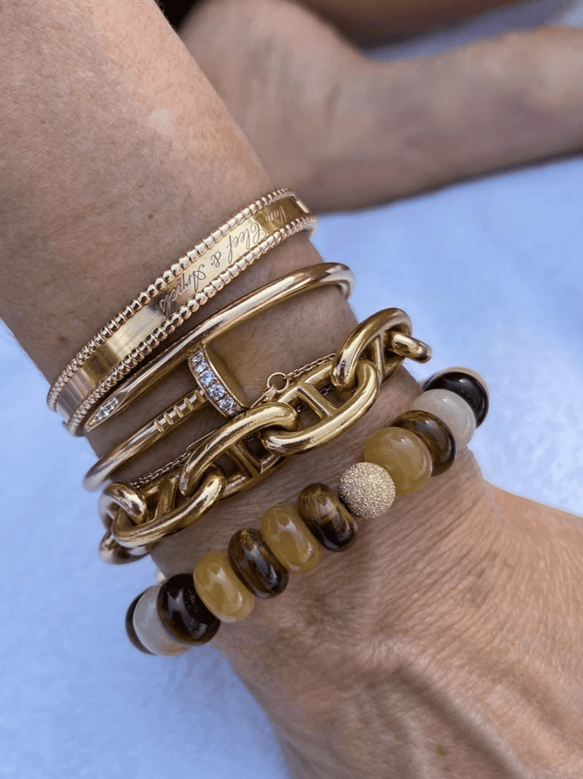 Brown Beaded Bracelet