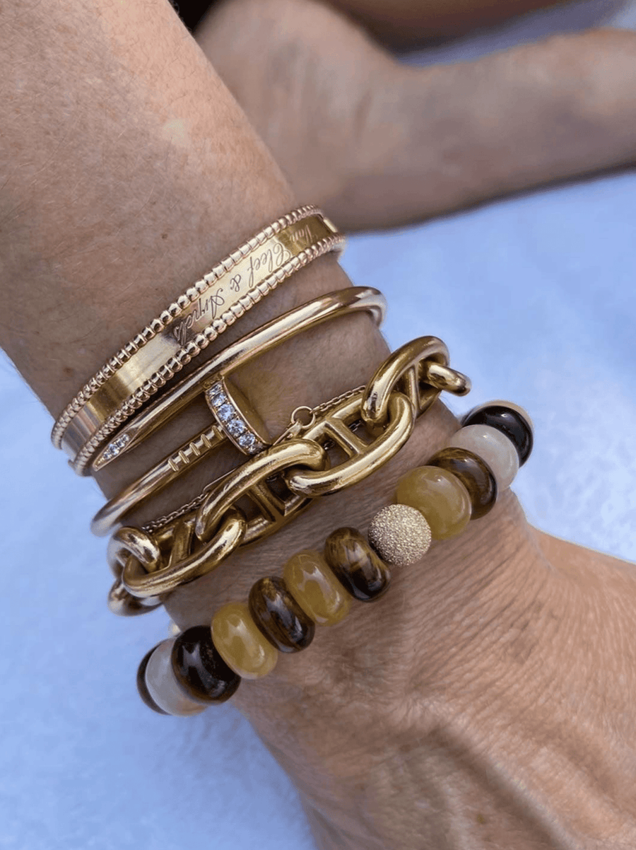 Brown Beaded Bracelet
