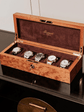 Burr Walnut Five-Piece Watch Box
