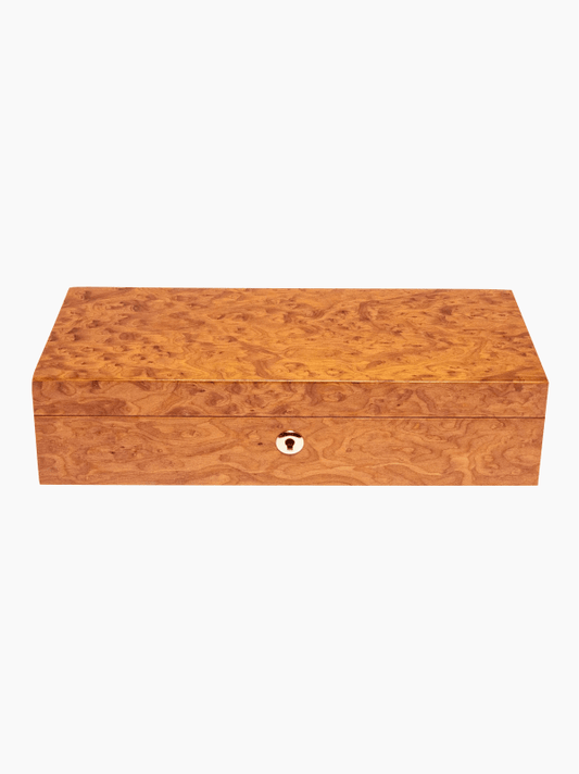 Burr Walnut Five-Piece Watch Box