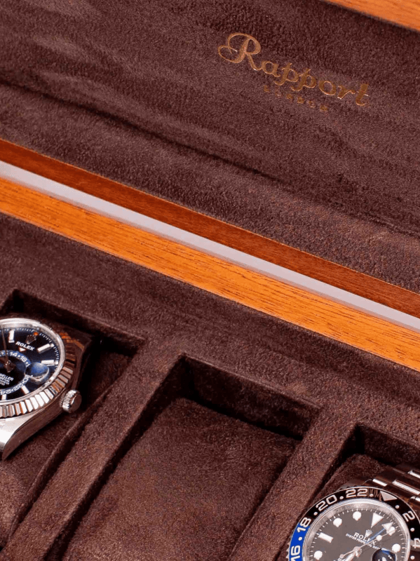 Burr Walnut Five-Piece Watch Box