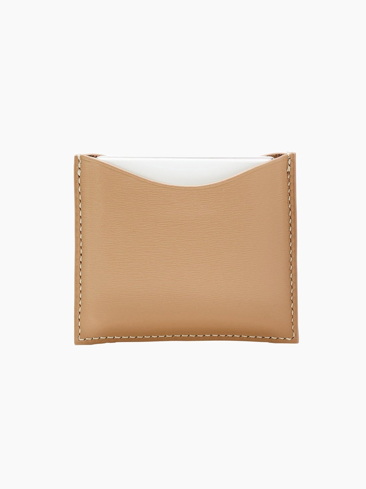Camel Leather Compact Case