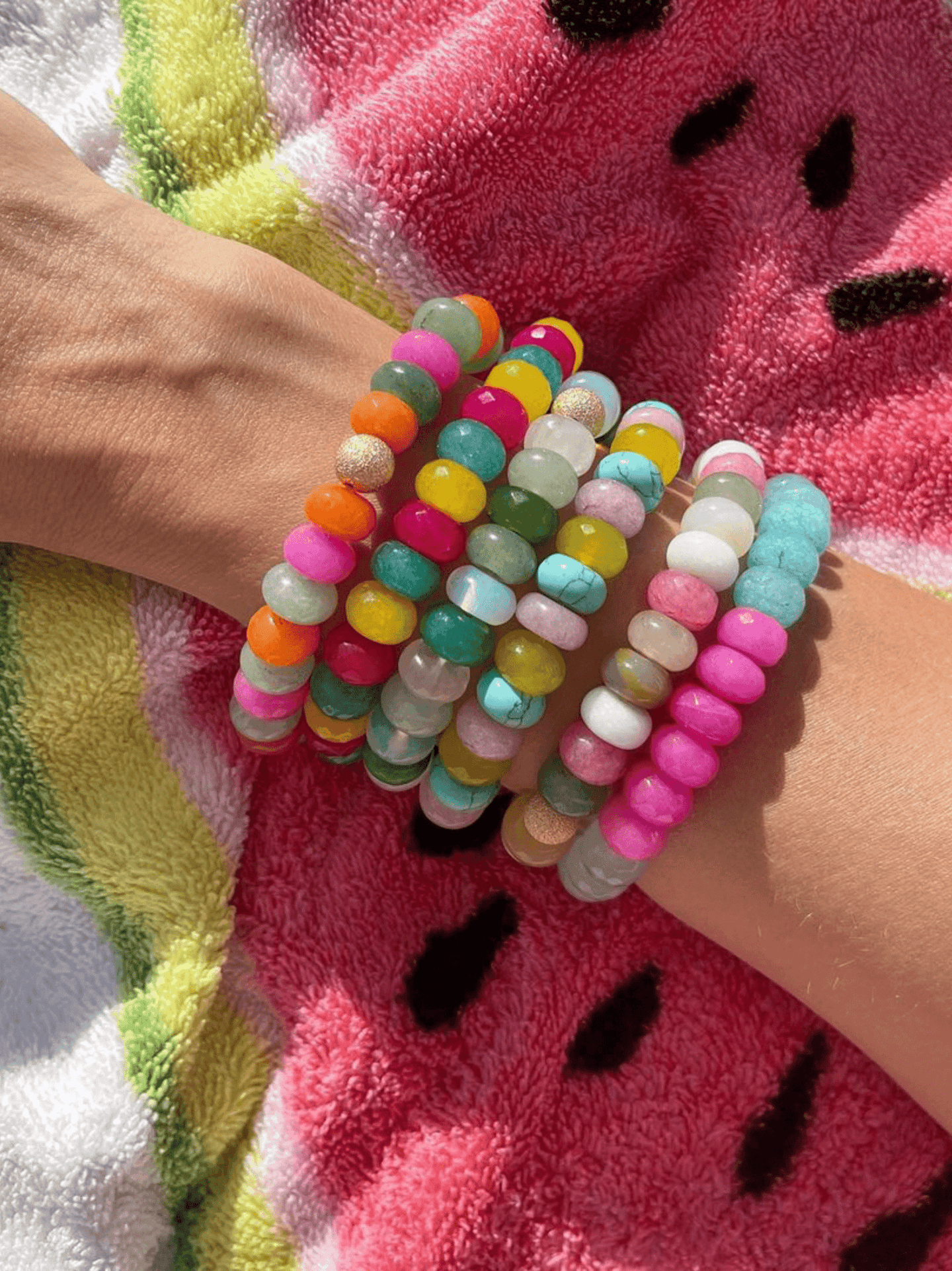Candy Rainbow Beaded Bracelet