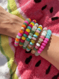 Candy Rainbow Beaded Bracelet