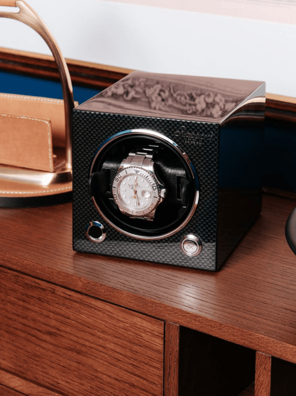 Carbon fiber watch winder deals