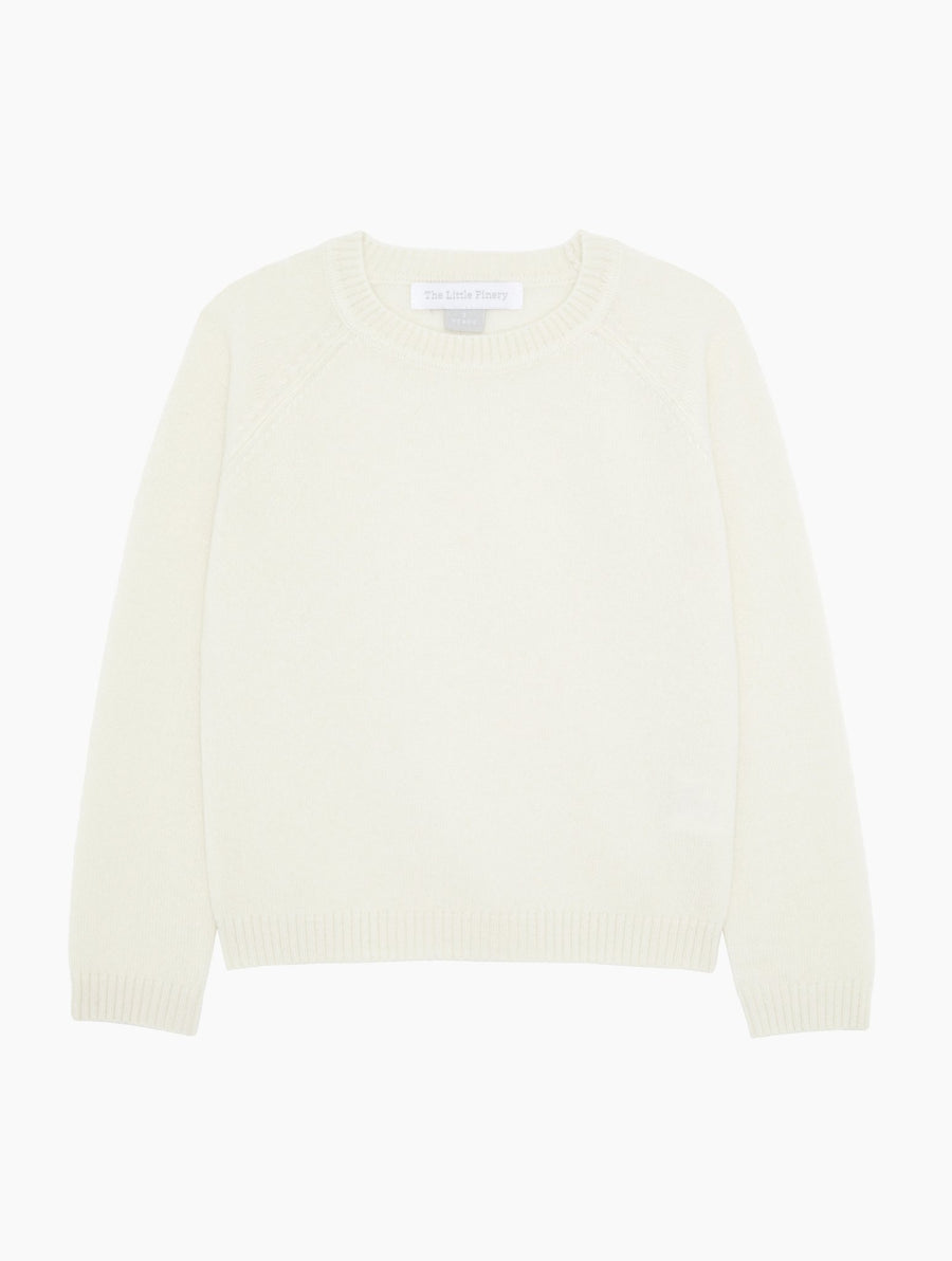Cashmere Sweater in Ecru White