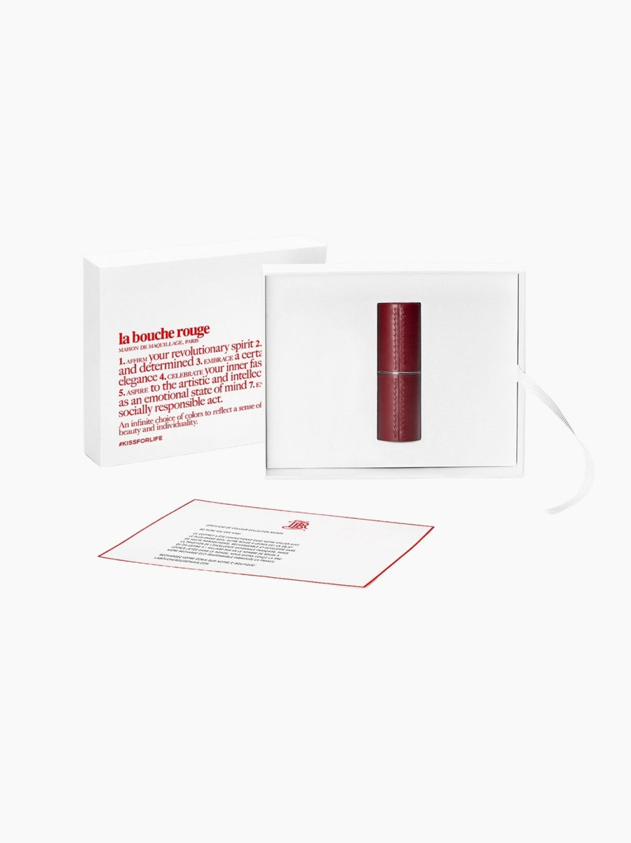 Chocolate Leather Lipstick Case