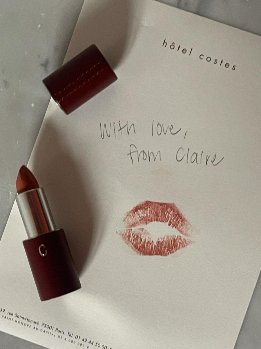 Chocolate Leather Lipstick Case