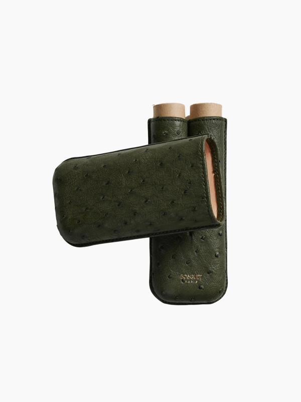 Dark Green Double Cigar Case