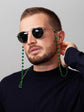Dark Green Jade Sunglasses Chain
