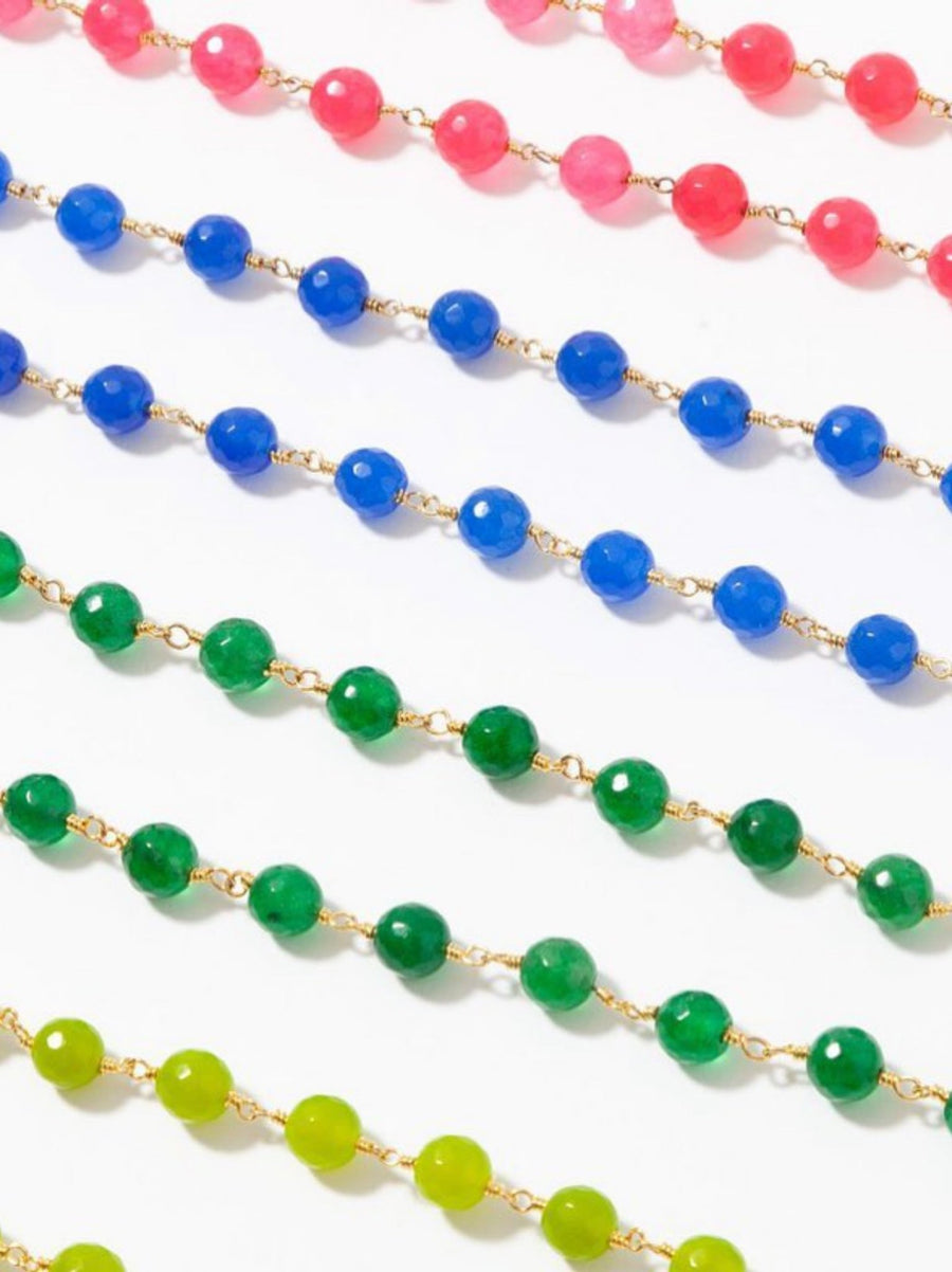 Dark Green Jade Sunglasses Chain