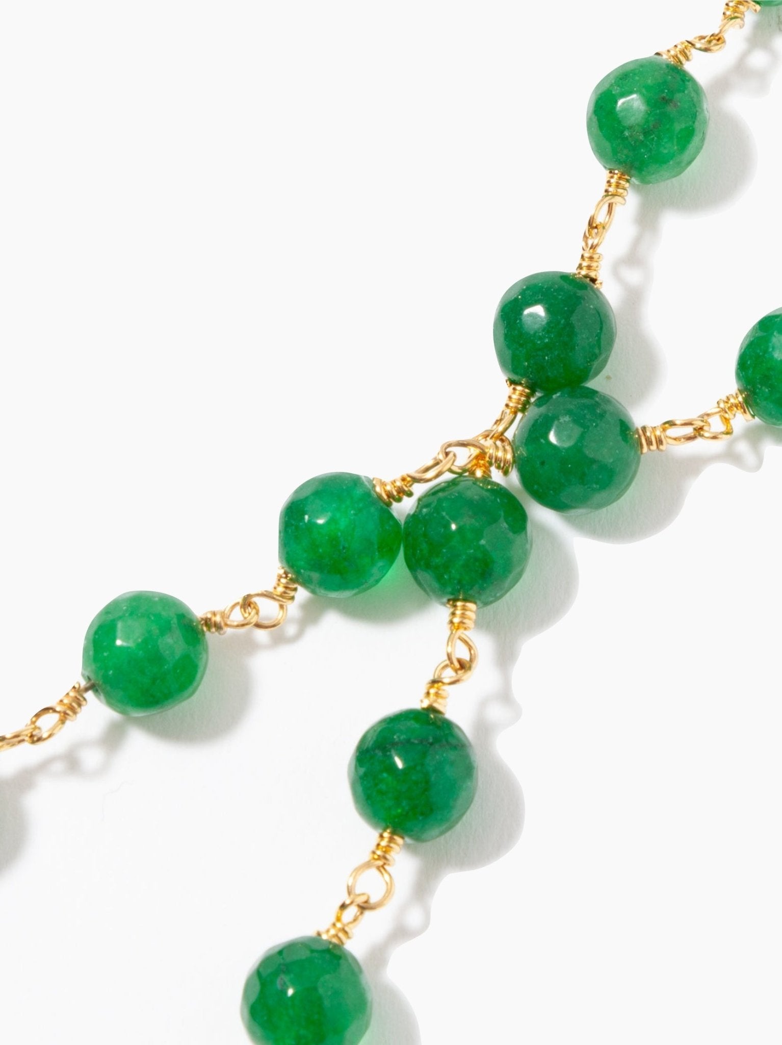 Dark Green Jade Sunglasses Chain