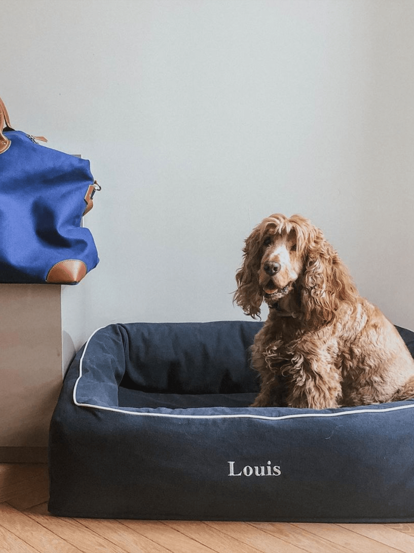 Dog Bed Navy Blue