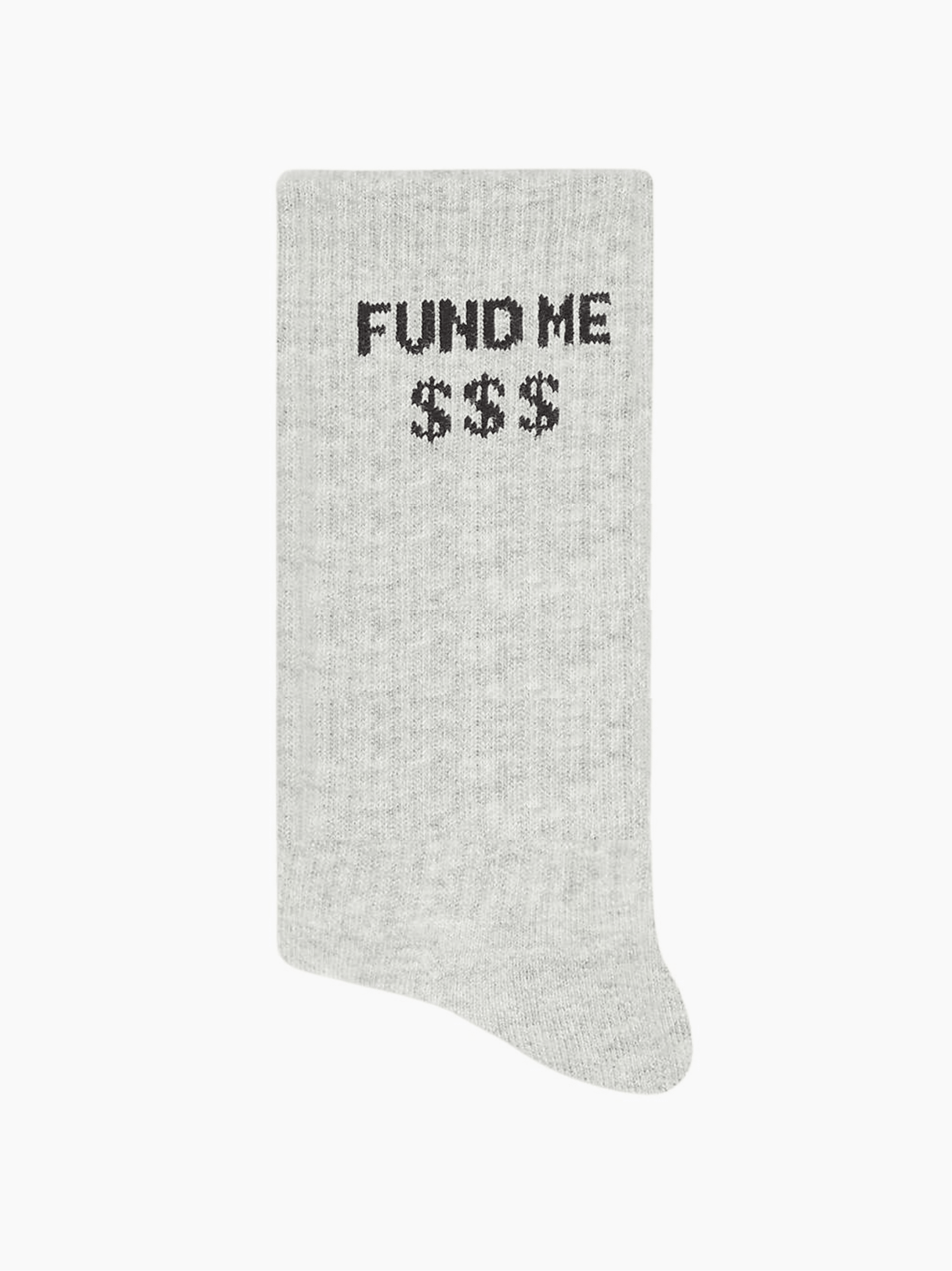 Fund Me Grey Socks