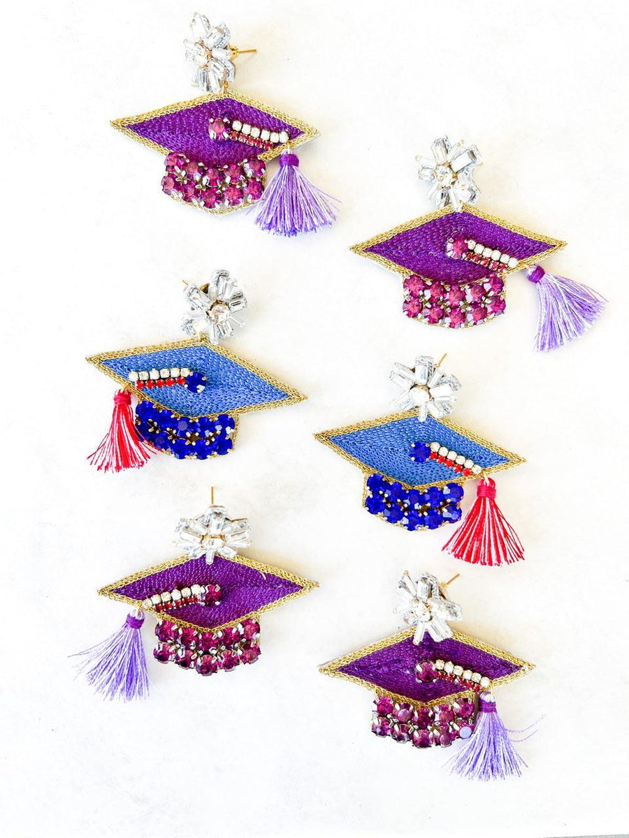 Graduation Hat Earrings