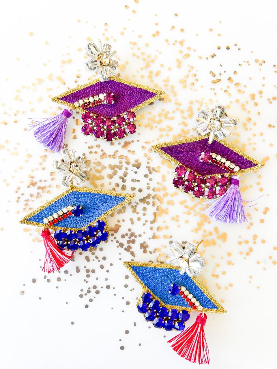 Graduation Hat Earrings