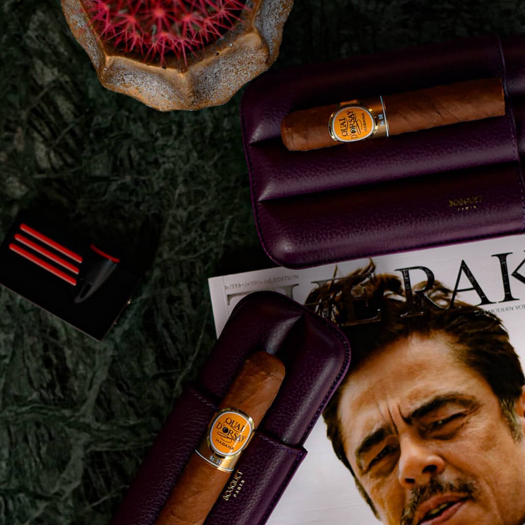 2 Cigars Case Purple