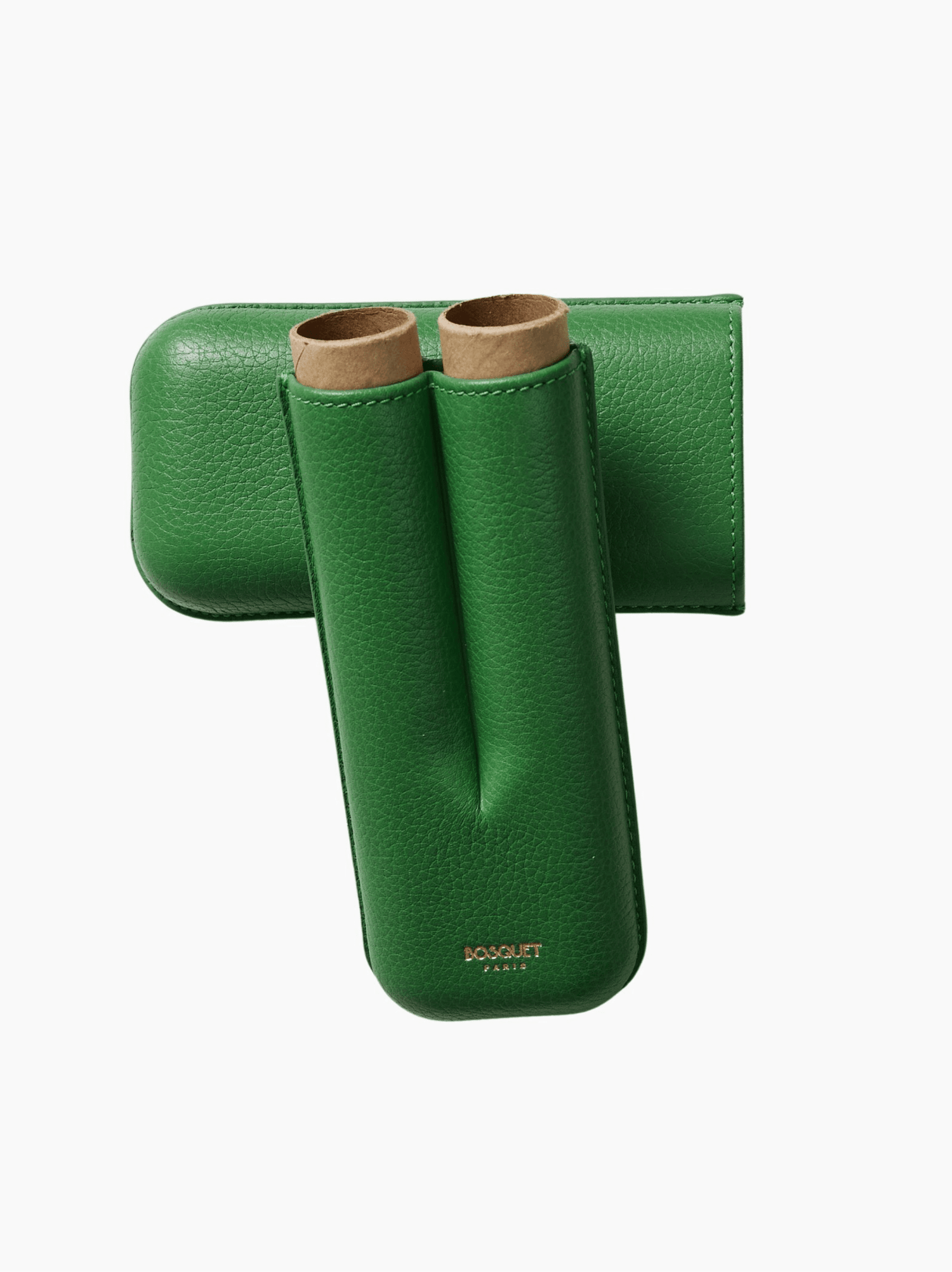 Green Double Cigar Case