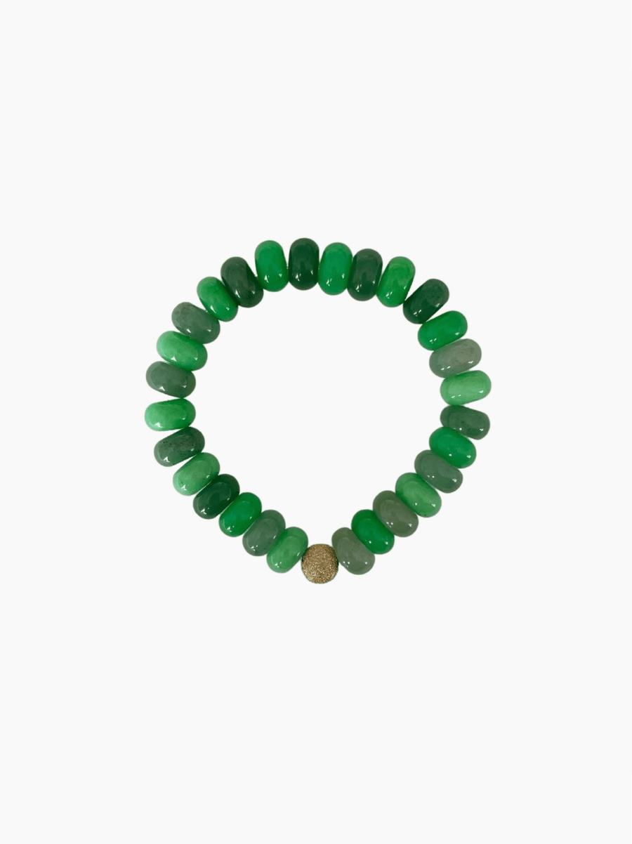 Green Jade Beaded Bracelet