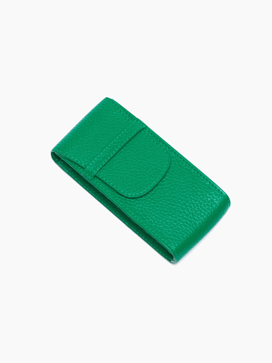 Green Leather Watch Pouch