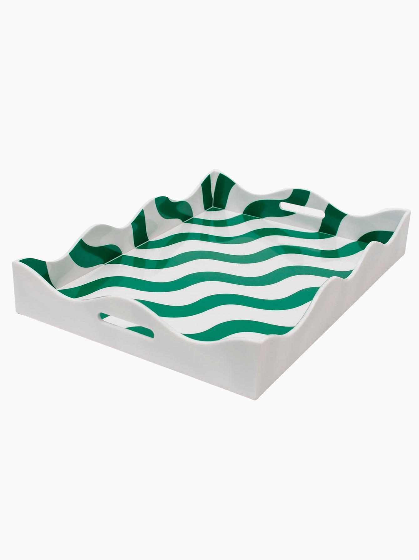 Green Scallop Tray