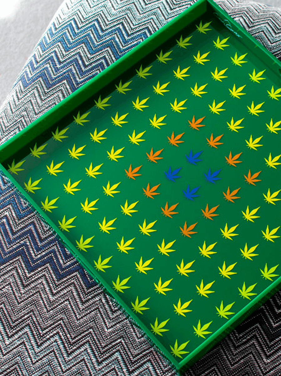 Leaf Motif Large Tray