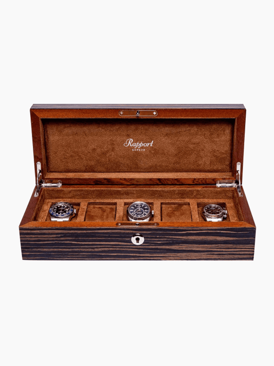 Macassar Five-Piece Watch Box