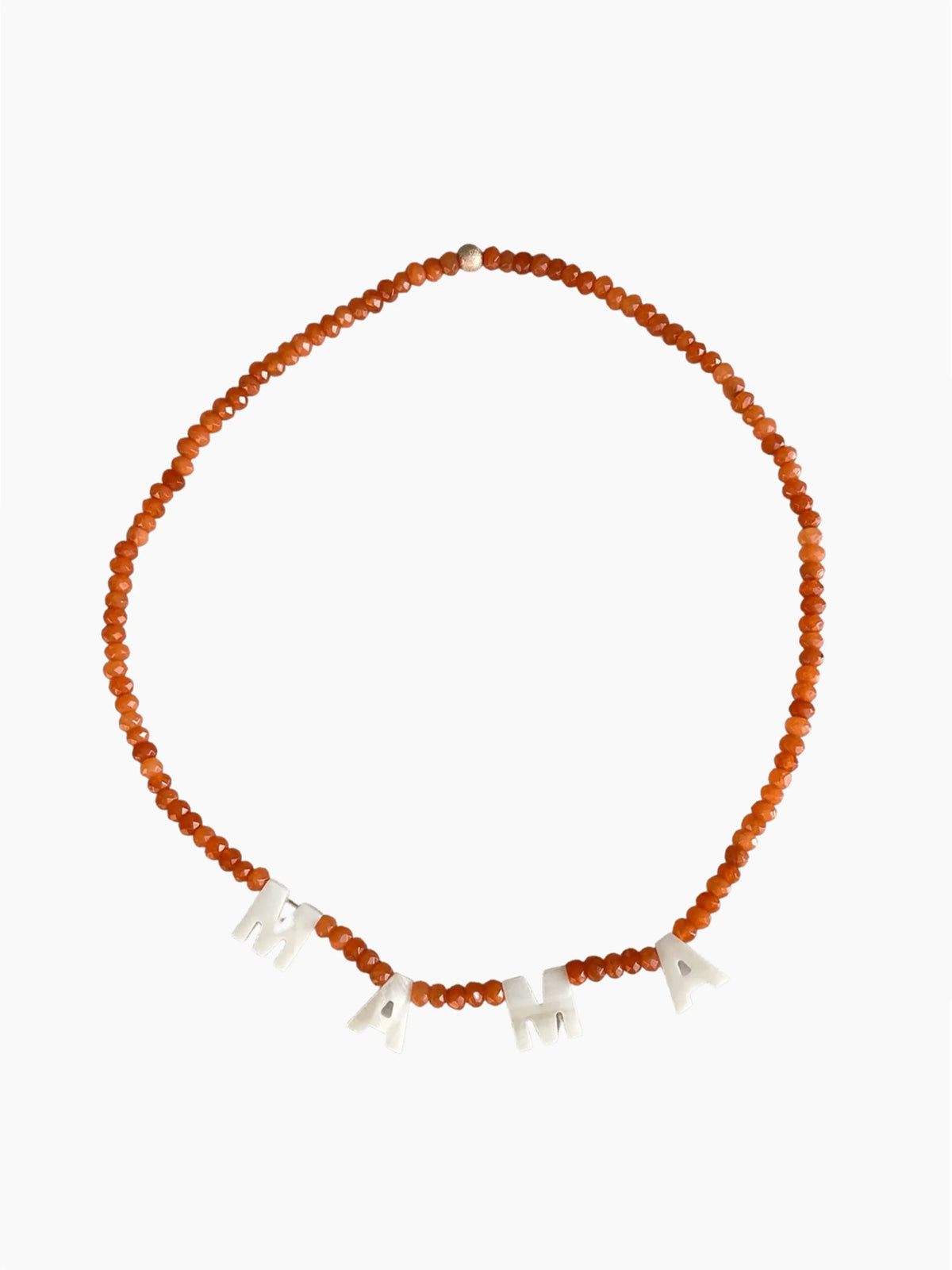 Mama Mother Of Pearl Beaded Necklace