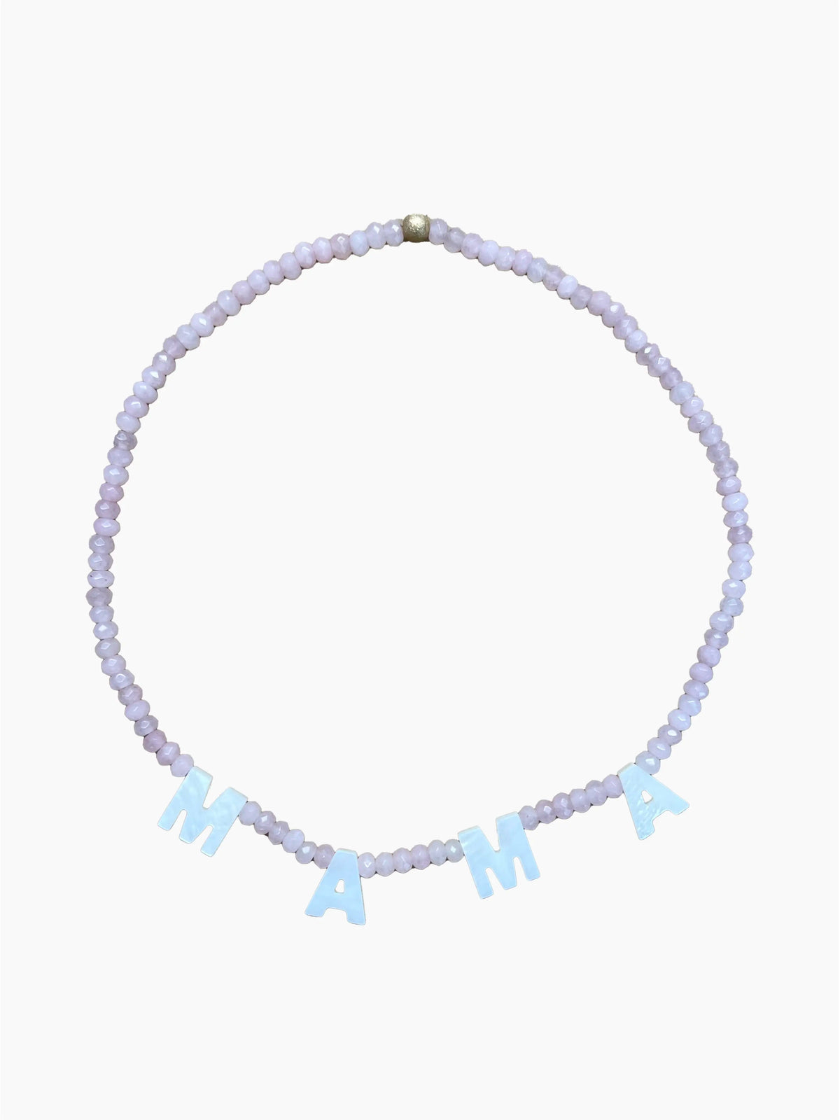 Mama Mother Of Pearl Beaded Necklace