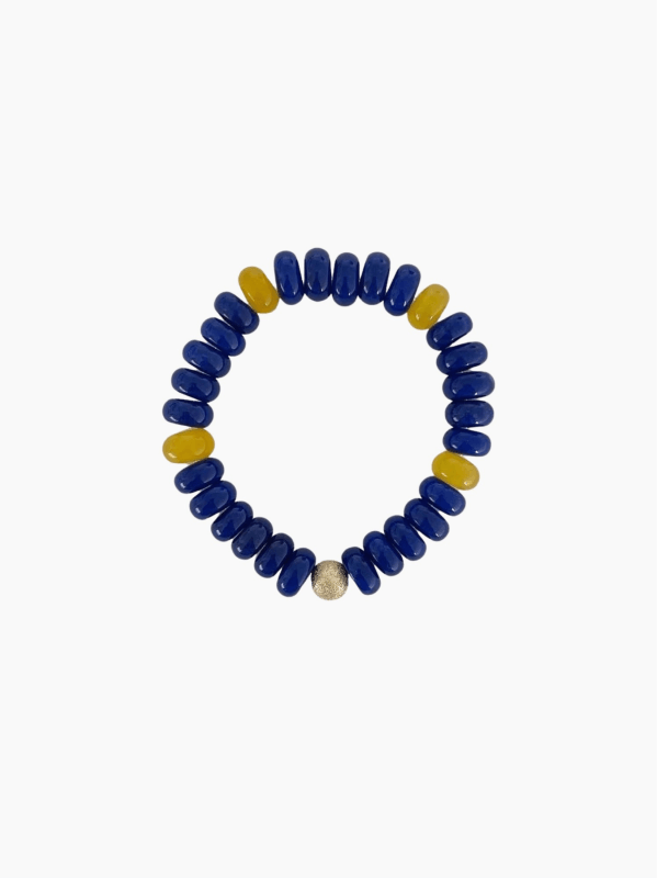 Navy and Yellow Bracelet