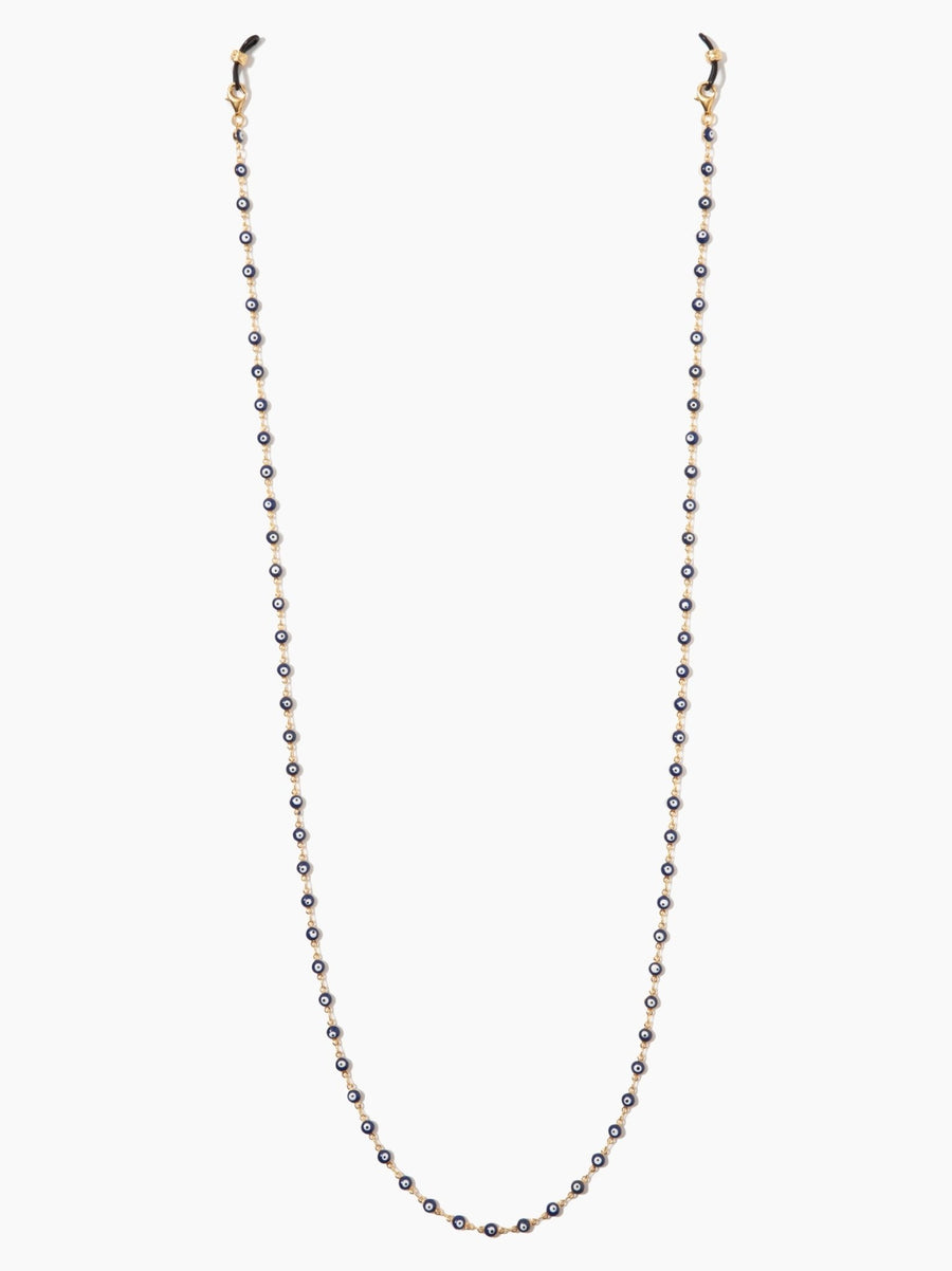 Navy Evil Eye Sunglasses Chain
