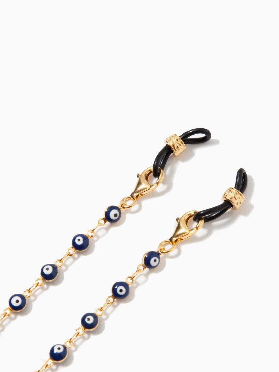 Navy Evil Eye Sunglasses Chain