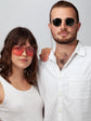 Navy Evil Eye Sunglasses Chain