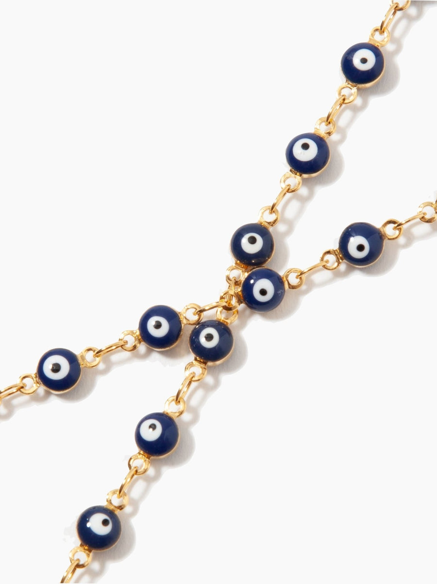 Navy Evil Eye Sunglasses Chain