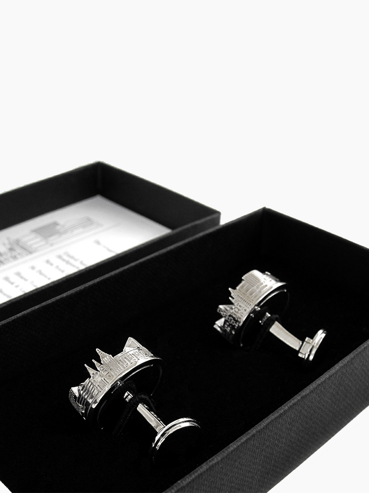 New York City Silver Cufflinks | The Go-To