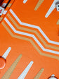 Orange Leather Backgammon