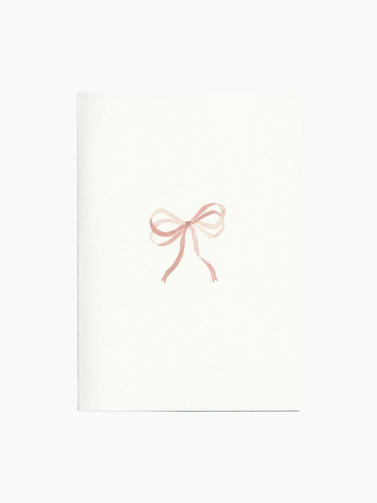 Pack of 5 Bow Ribbon Cards in Pink