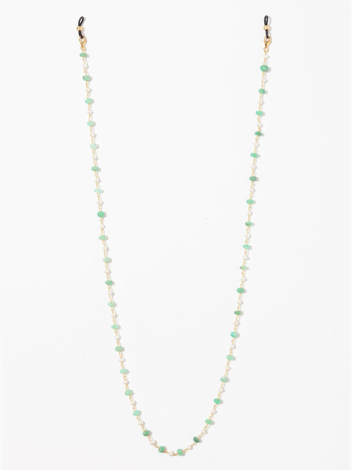 Pearl and Chrysoprase Sunglasses Chain