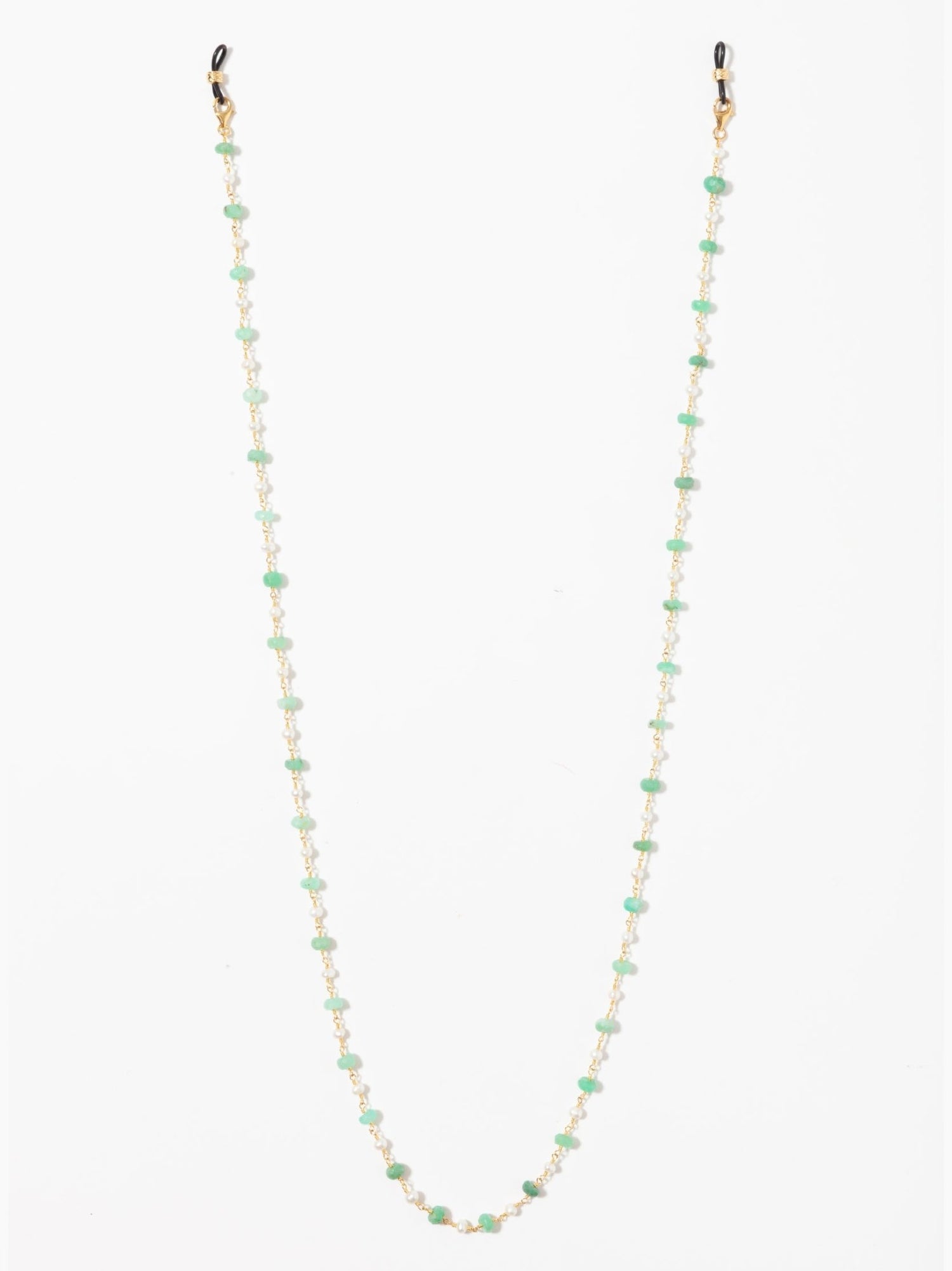 Pearl and Chrysoprase Sunglasses Chain