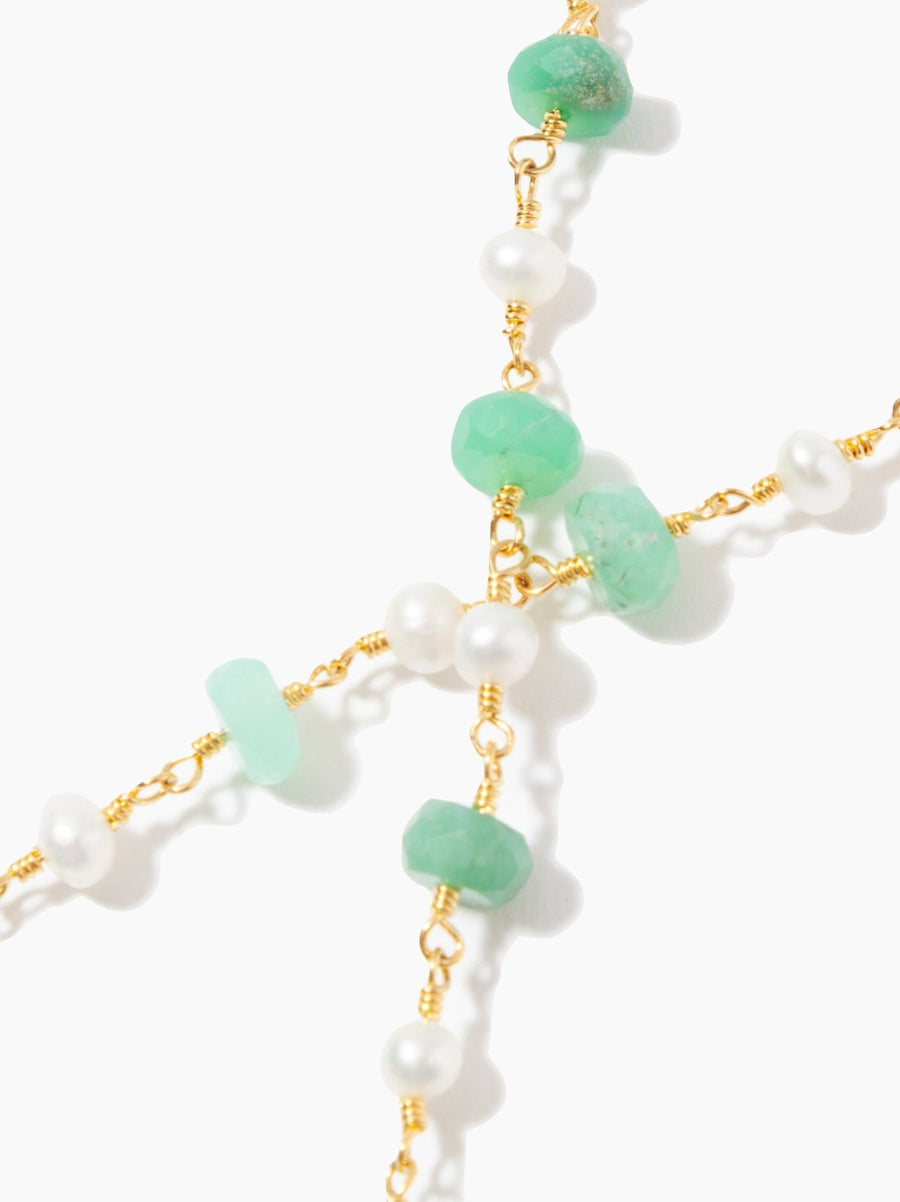 Pearl and Chrysoprase Sunglasses Chain