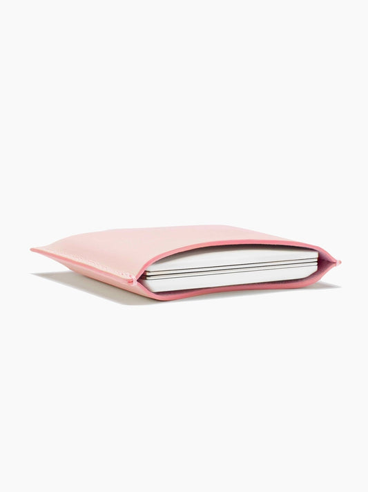 Pink Leather Compact Case