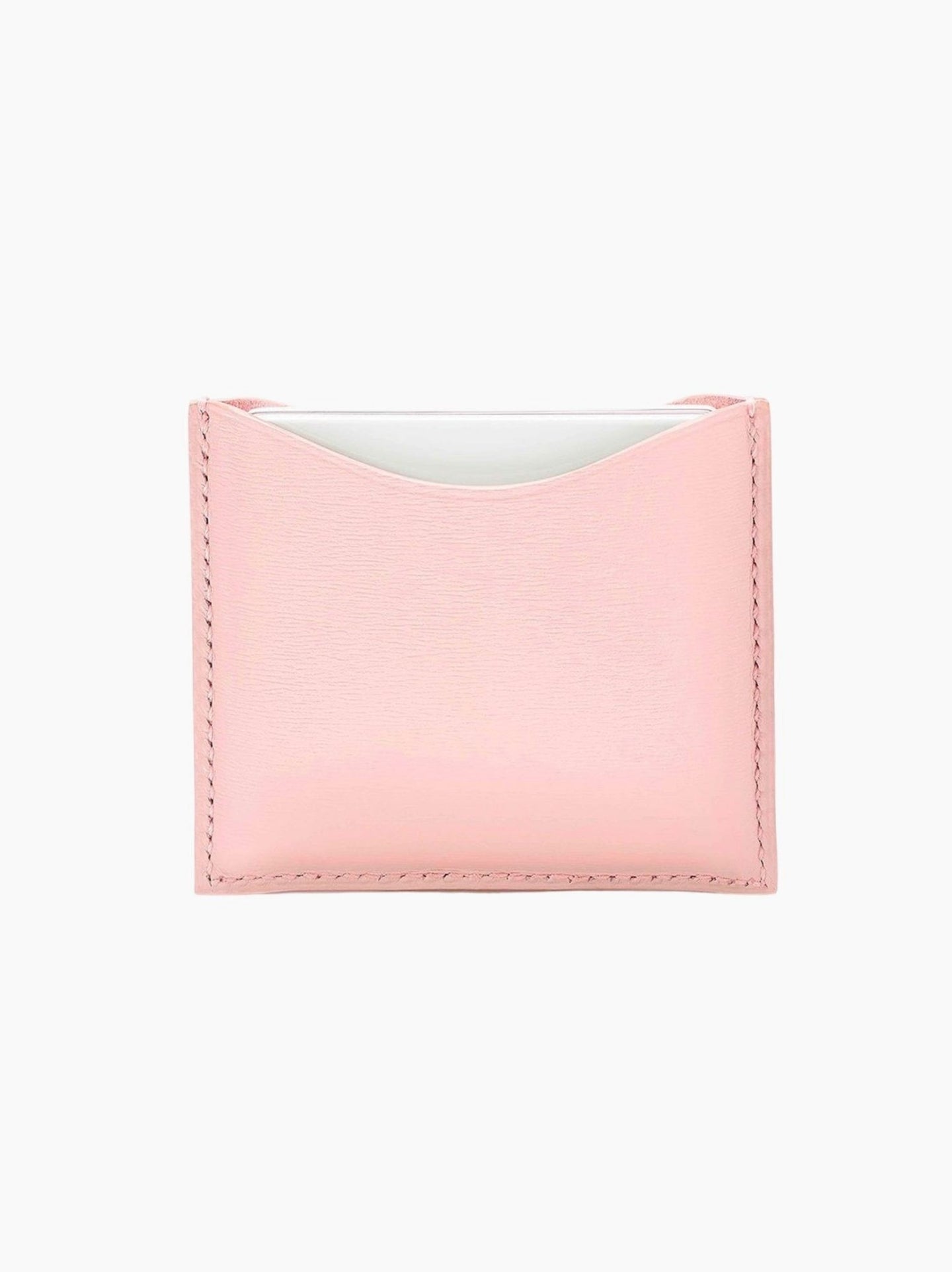 Pink Leather Compact Case