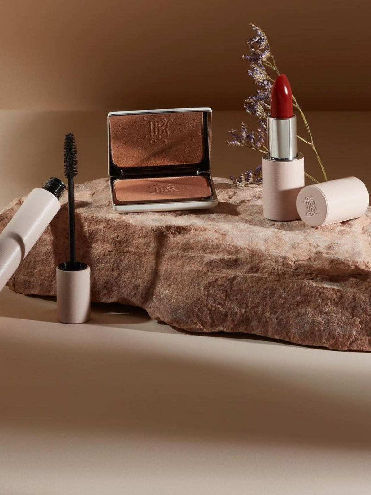 Pink Leather Lipstick Case