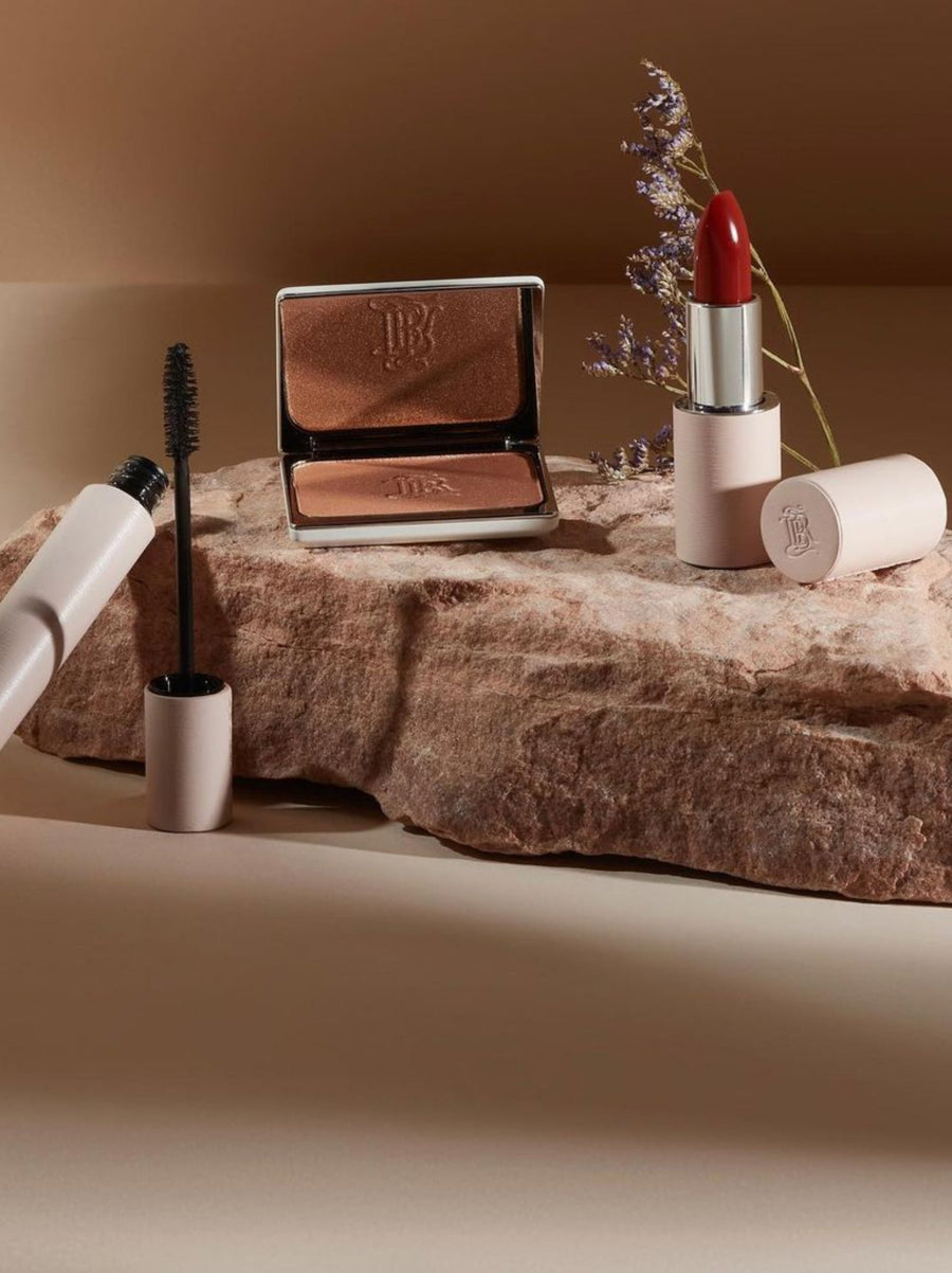 Pink Leather Lipstick Case